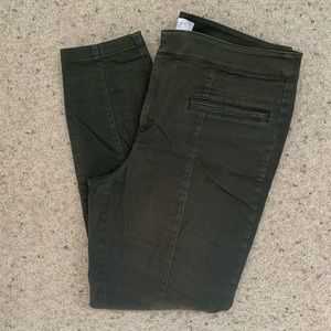 Loft Size 12 Green Skinny Ankle Pant